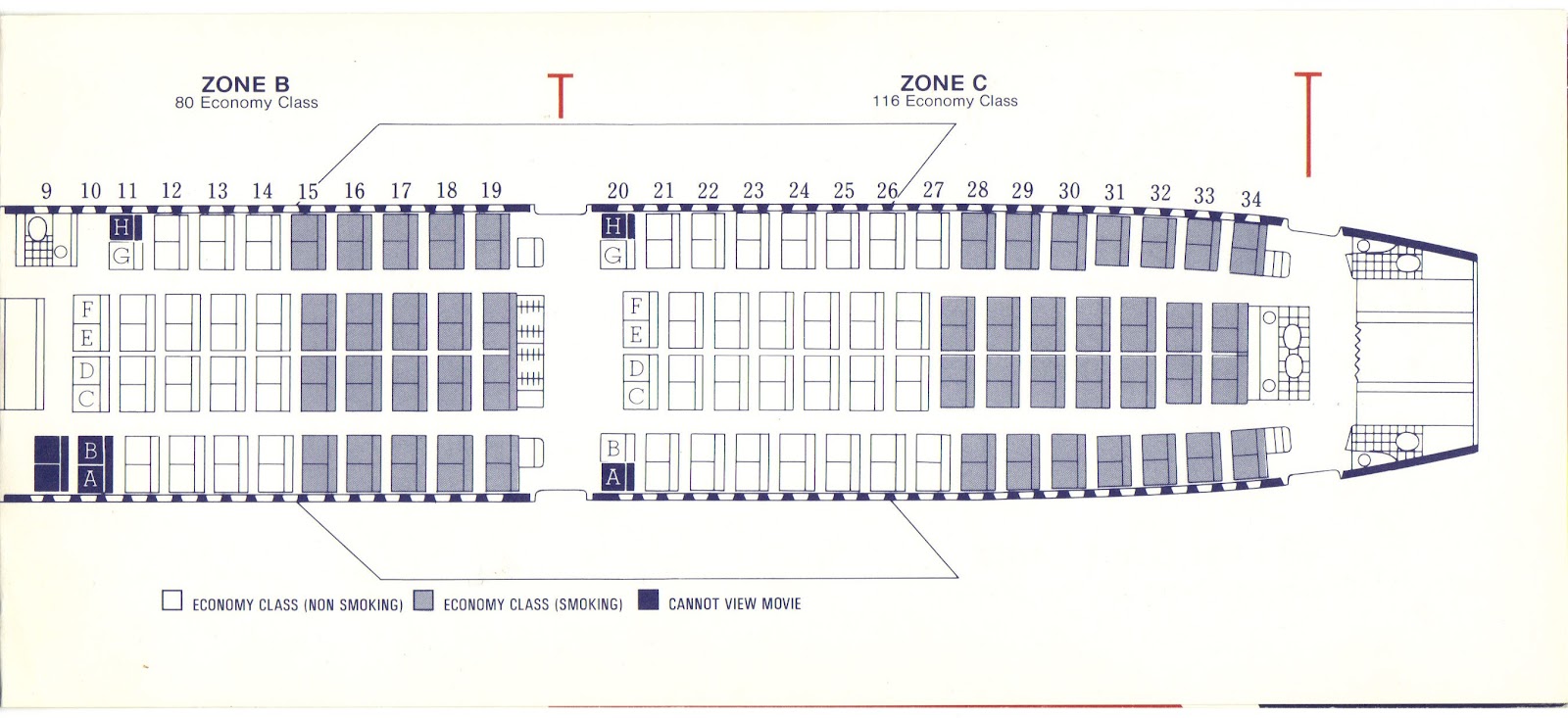 British airways 747 seat map